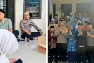 IMG 20251225 WA0080 Kapolsek Baros Ngariung Bareng Jamaah Pengajian Masjid Al Mabrur, Jaga Kondusifitas Nataru