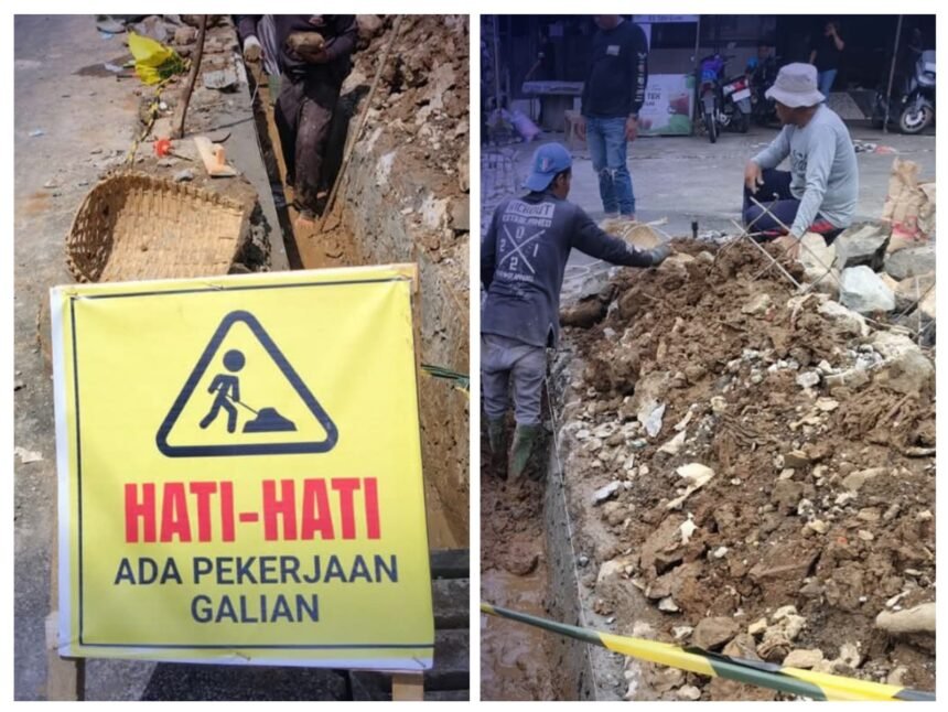 pemelihanan jalan Pemeliharaan Drainase Di Ruas Jalan Caringin-Cidahu Upaya PU Sukabumi Jaga Kekuatan Jalan 