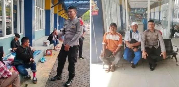 Polsek Baros mengoptimal Pospam di terminal Tipe A K.H. Ahmad Sanusi, Kelurahan Sudajayahilir, Kecamatan Baros. (Prima Arno/Telusurbisnis)