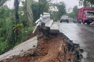 TPT Jabar Istimewa di Desa Nyalindung Kecamatan Nyalindung Kabupaten Sukabumi yang longsor. (Prima Andi/TELUSURBISNIS)