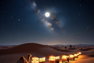 Foto ilustrasi momentum ketika terjadi isra miraj Nabi Muhammad SAW.