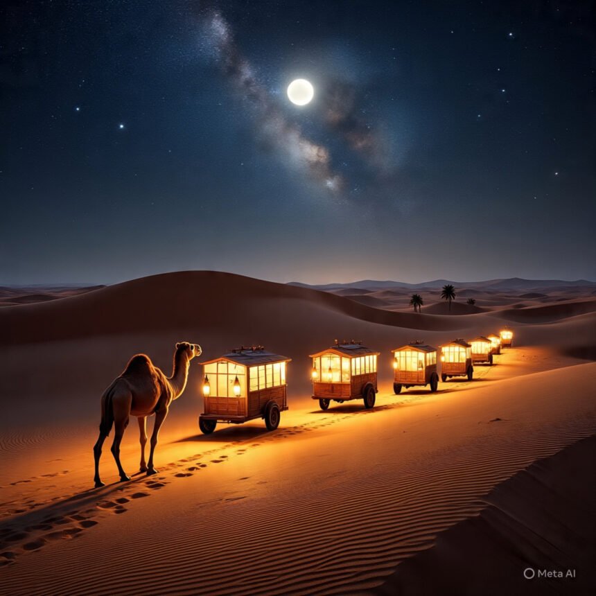 Foto ilustrasi momentum ketika terjadi isra miraj Nabi Muhammad SAW.