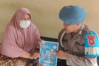 IMG 20260116 WA0086 Kanit Propam Polsek Caringin Sosialisasi QR Yanduan Propam Polri