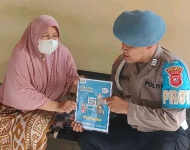 IMG 20260116 WA0086 Kanit Propam Polsek Caringin Sosialisasi QR Yanduan Propam Polri