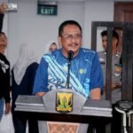 Bupati Asep Japar buka kejuaraan karate piala bupati sukabumi III. (Prima Arno/Telusurbisnis)