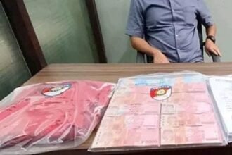 Barang bukti yang disita petugas usai penangkapan mantan kades Karangtengah, Cibadak, Sukabumi. (Prima Arno/Telusurbisnis)