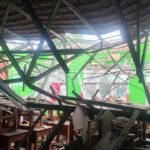 Atap Sekolah SDN Jomin Barat III Kotabaru Mendadak Ambruk, Tidak Ada Korban Terluka dan kerugian belum dapat ditaksir. (Ist)