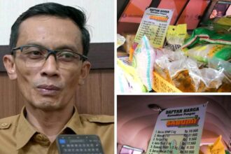 Program Sabumi Pemkab Sukabumi operasi pasar murah Ramadan. Tampak Kabag Perekonomian Setda Kabupaten Sukabumi Yana Chefiana (kiri). (Prima Arno/Telusurbisnis)