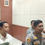 Kapolres Sukabumi AKBP Samian memberi keterangan pers terkait pasal berlapis yang akan menjerat ibu tiri NS. (Prima Arno/Telusurbisnis)