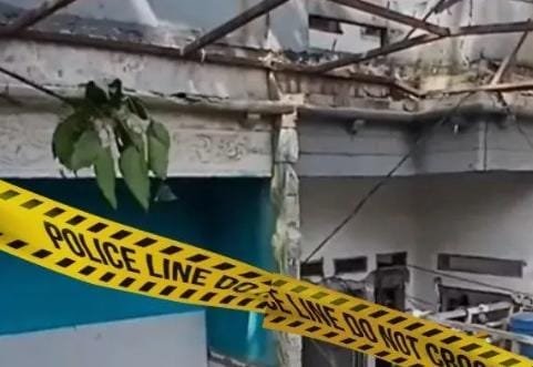 Tabung gas elpiji 3 kg meledak di Desa Tlajungudik Kecamatan Gunungputri Kabupaten Bogor.. (ist)