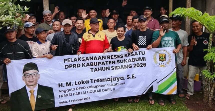 Anggota DPRD Kabupaten Sukabumi H. Loka Tresnajaya reses terakhir di Kampung Manggis Hilir Desa Benda Kecamatan Cicurug, Kabupaten Sukabumi. (Prima Arno/Telusurbisnis)