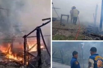 Kebakaran hebat menghanguskan sebuah pabrik tahu sekaligus pemilik rumah, peristiwa ini terjadi di Kampung Bantar Karet RT 05/05, Desa Lembur Sawah, Kecamatan Cantayan, Kabupaten Sukabumi, Jumat (13/2/2026) sore.