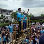 Buruh Muara Tunggal demo tuntut pembayaran THR sesuai UMK. (Prima Arno/Telusurbisnis)