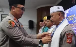 Kapolres Sukabumi Kota AKBP Sentot Kunto Wibowo membuka acara Gema Ramadan Prima. (Prima Arno/Telusurbisnis)