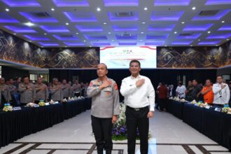 Usai Rapat Koordinasi Lintas Sektoral Operasi Ketupat Lodaya 2026 di Aula Ditlantas Polda Jabar, Kota Bandung, dihadiri Wagub Erwan Setiawan. (istimewa)