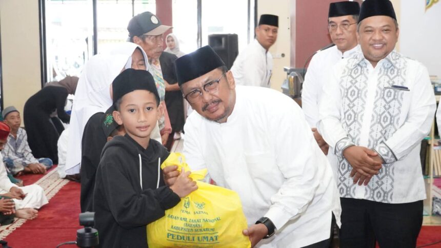 Bupati Asep Japar menghadiri Muhibah Ramadan 1447 Hijriah di Masjid Besar Al-Hidayah, Sagaranten. (Prima Arno/Telusurbisnis)