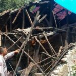 Rumah rusak akibat gempa 4,2 magnitudo di Kabupaten Sukabumi. (Prima Arno/Telusurbisnis)