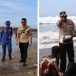 Kapolres Sukabumi AKBP Samian imbau wisatawan Pantai Pelabuhanratu patuhi zona berbahaya pantai. (Prima Meidiandi/Telusurbisnis)