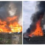 Sedikitnya empat buah rumah mengalami kebakaran yang hebat' habis dilalap "si jago" merah