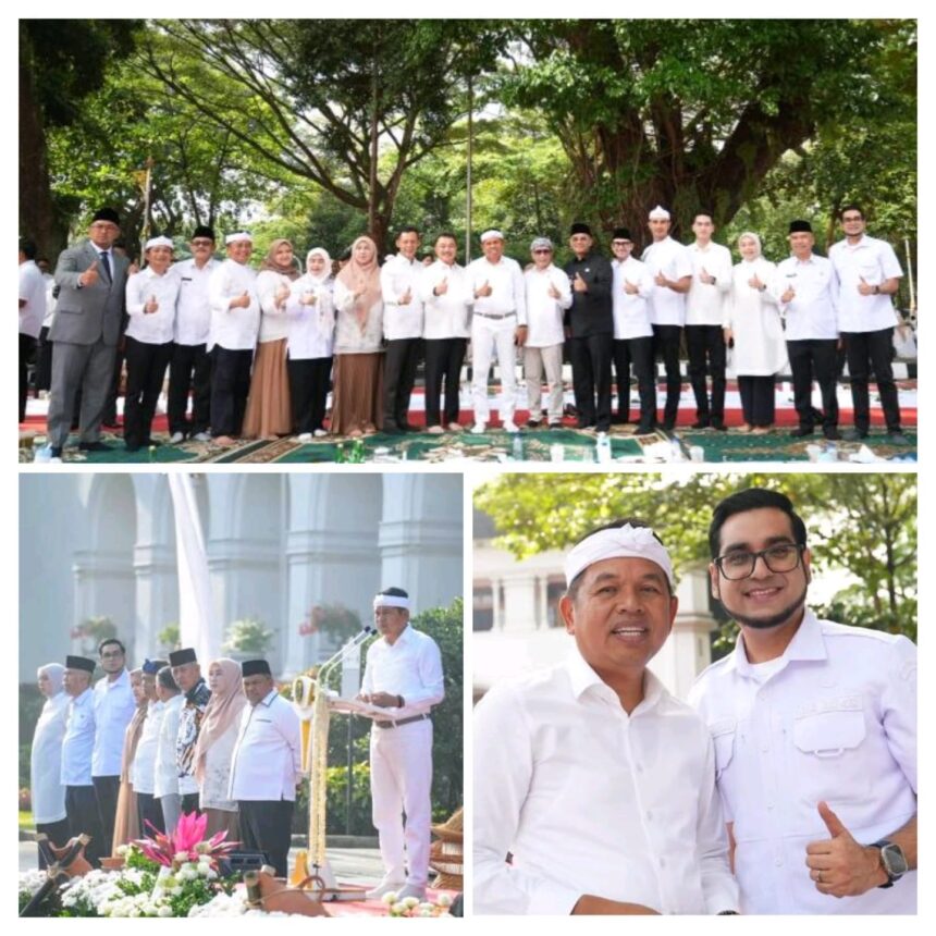 Gubernur Jawa Barat Silaturahmi Bersama Seluruh Pimpinan Se-Jawa Barat 1 Gubernur Jawa Barat, Dedi Mulyadi, bersama seluruh Walikota dan Wakil Kota, Bupati dan Wakil Bupati, se-Jawa Barat, dan juga ASN Pemda Jawa Barat