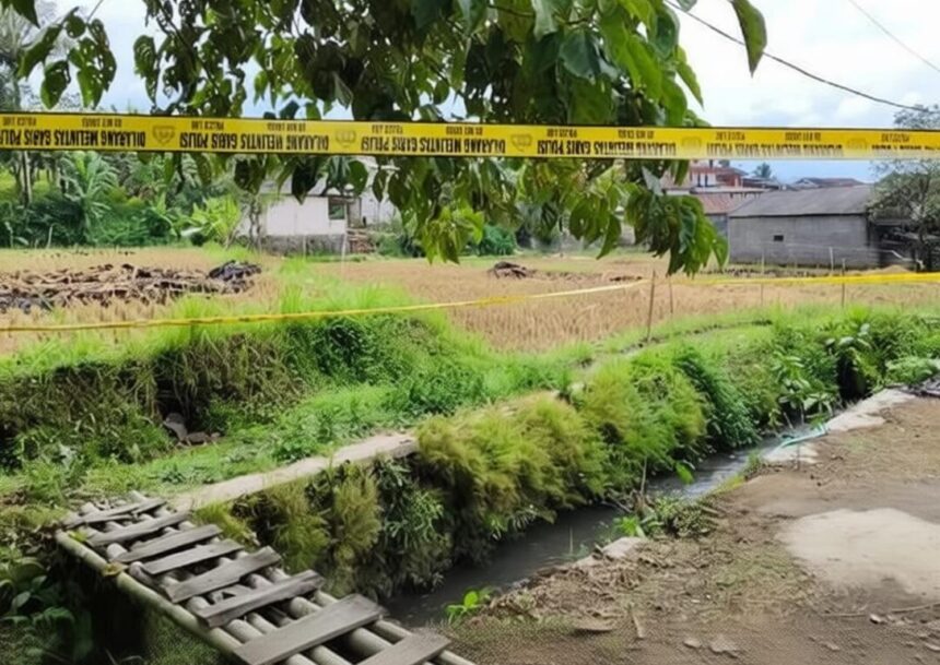 Polisi Ungkap Dugaan Kematian Buruh Tani Cijambe di Aliran Sungai Sedalam Satu Meter 1 Lokasi penemuan mayat buruh tani Cijambe yang tewas mencurigakan. (Prima Meidiandi/Telusurbisnis)