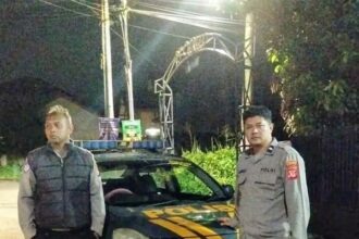 Polsek Baros intensifkan patroli dialogis untuk tingkatkan kamtibmas. (Prima Arno/Telusurbisnis)