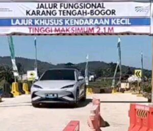Gerbang Tol Bocimi Sektor 3 resmi dibuka mulai hari ini, 14 Maret 2026. (Prima Arno/Telusurbisnis)