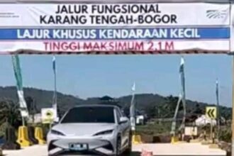 Gerbang Tol Bocimi Sektor 3 resmi dibuka mulai hari ini, 14 Maret 2026. (Prima Arno/Telusurbisnis)