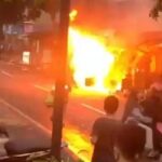 Kios bensin eceran di Kampung Cimuncang Kebon Pedes, Kabupaten Sukabumi, terbakar. (Prima Meidiandi/Telusurbisnis)