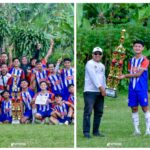 penyerahan piala Fun Football Antar Club Sepak Bola Digelar di Lapangan Wangunjaya Ciambar Sukabumi