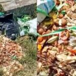 Limbah makanan diduga produk Makan Bergizi Gratis (MBG) berserakan di wilayah Kecamatan Cisaat Kabupaten Sukabumi. (Prima Meidiandi/Telusurbisnis)