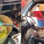 Hendra Irawan sopir angkot di Sukabumi viral karena gunakan elfiji 3 Kg menggantikan bensin untuk menekan biaya operasional. (Prima Meidiandi/Telusurbisnis)