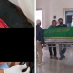 Korban pengeyokan brutal yang tewas ditusuk sajam sesaat akan disalatkan. (Prima Meidiandi/Telusurbisnis)