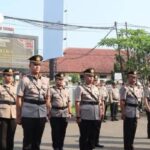Prosesi rotasi sejumlah pejabat di jajaran kepolisian Polres Sukabumi Kota. (Ist)