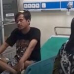 Mahfudin satu dari tiga korban penyerangan di Cibadak usai nobar laga Persib Vs Persija. (Prima Meidiandi/Telusurbisnis)