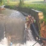 Lokasi jaringan pipa transmisi Perumda Air Minum Tirta Jaya Mandiri (TJM) di lokasi longsor Cipanengah. (Dok Perumda TJM)