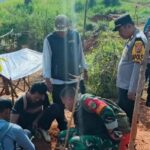 Petugas menemukan lubang berbahaya tambang emas di area Perkebunan HGU Nagawana, Kabupaten Sukabumi. (Dok Tim)
