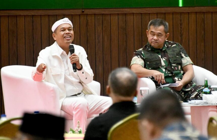 Gubernur Jabar Dedi Mulyadi saat rapat koordinasi penanganan persampahan dan mitigasi dampak kemarau panjang. (Ist)